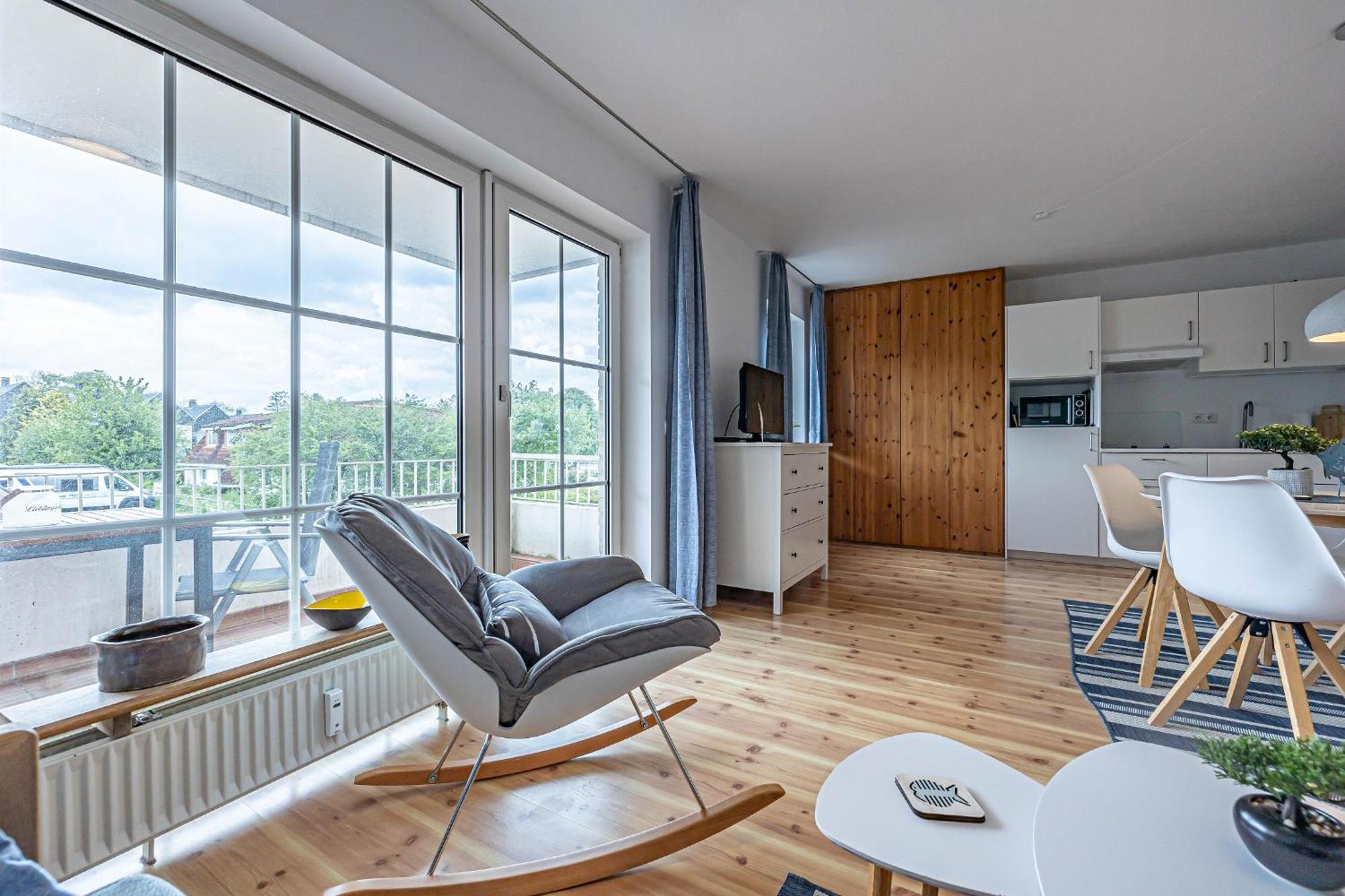 Fewo1846 - Strandresidenz Wassersleben Nele - Studioapartment Mit Balkon Und Meerblick Harreslev Eksteriør billede