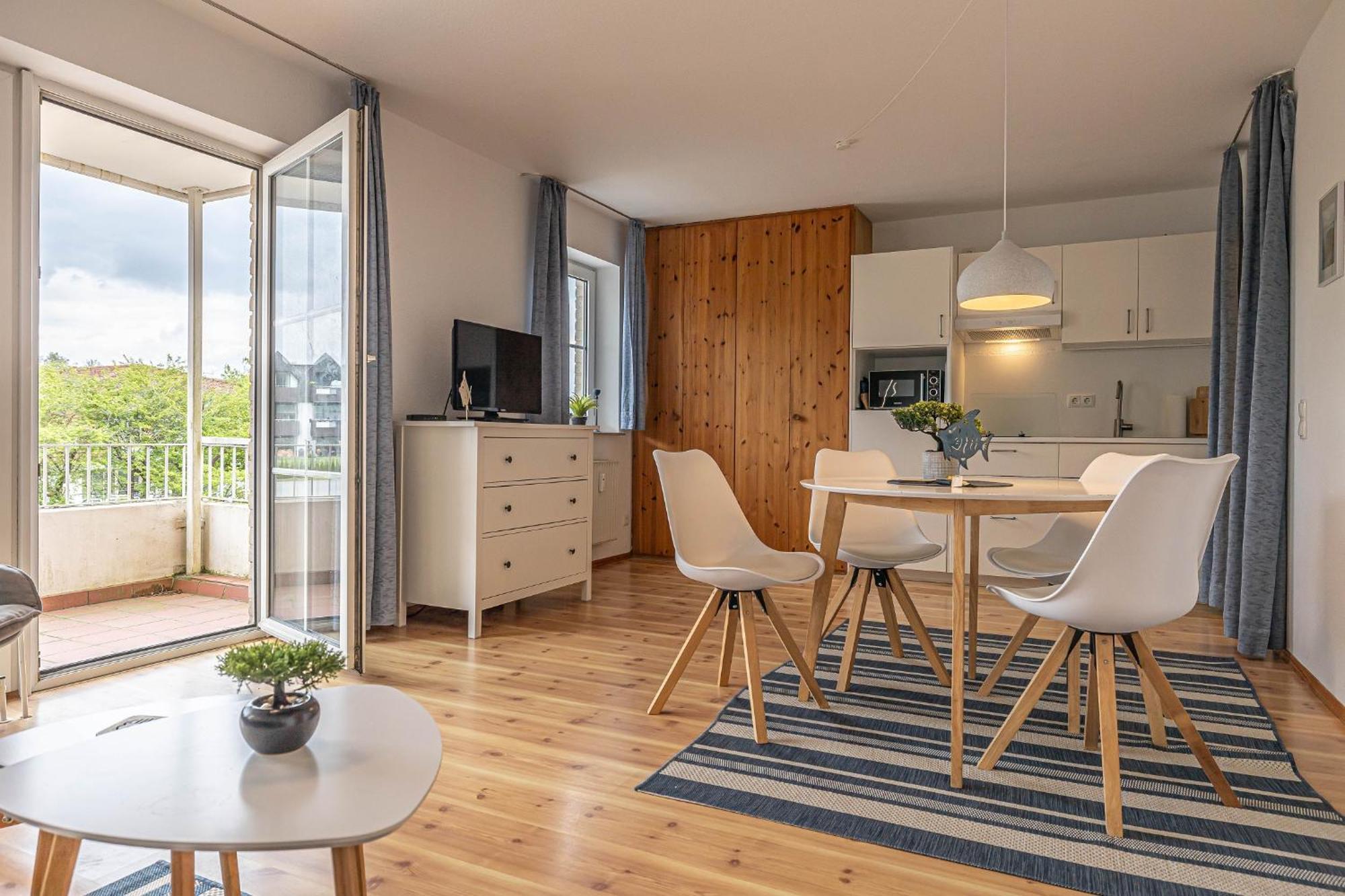 Fewo1846 - Strandresidenz Wassersleben Nele - Studioapartment Mit Balkon Und Meerblick Harreslev Eksteriør billede